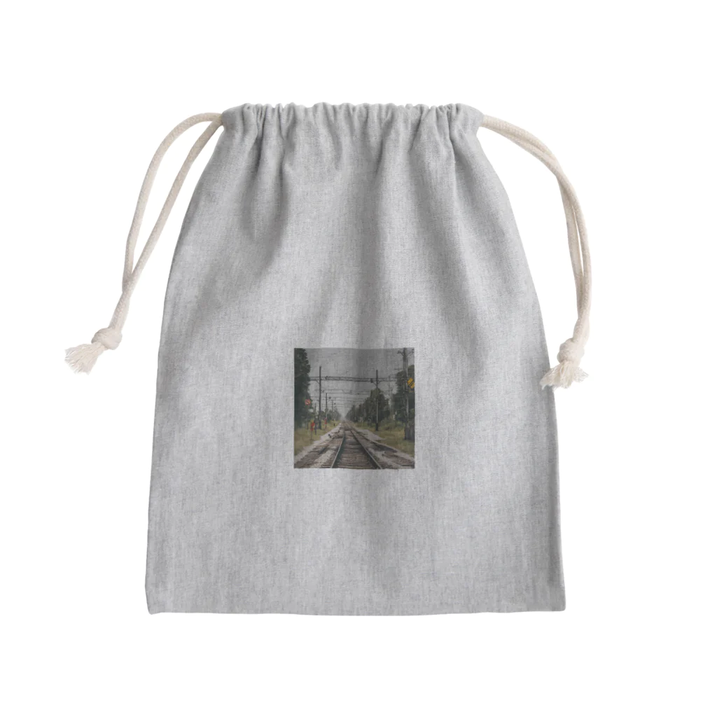 atoyuki_SHOPの鉄道レールデザイン Mini Drawstring Bag