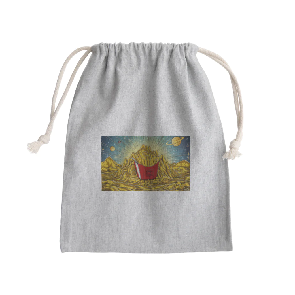 JoyfulMomentsCraftsの黄金とポテト ー Golden and Potato ー Mini Drawstring Bag