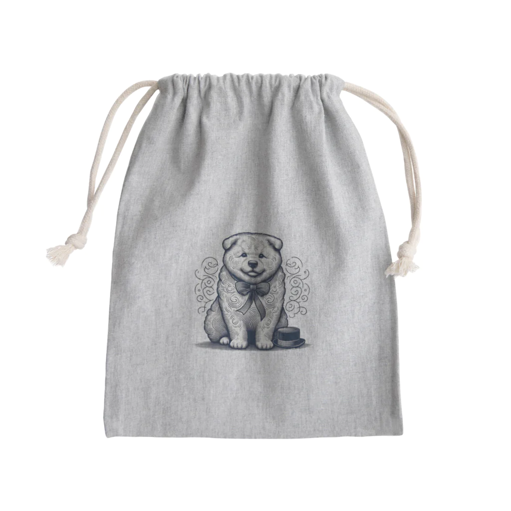 caa11052の穏やかな犬 Mini Drawstring Bag