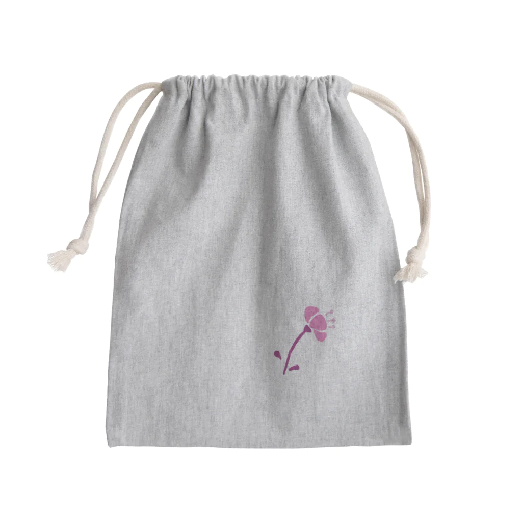 sb&colorのピンク花 Mini Drawstring Bag