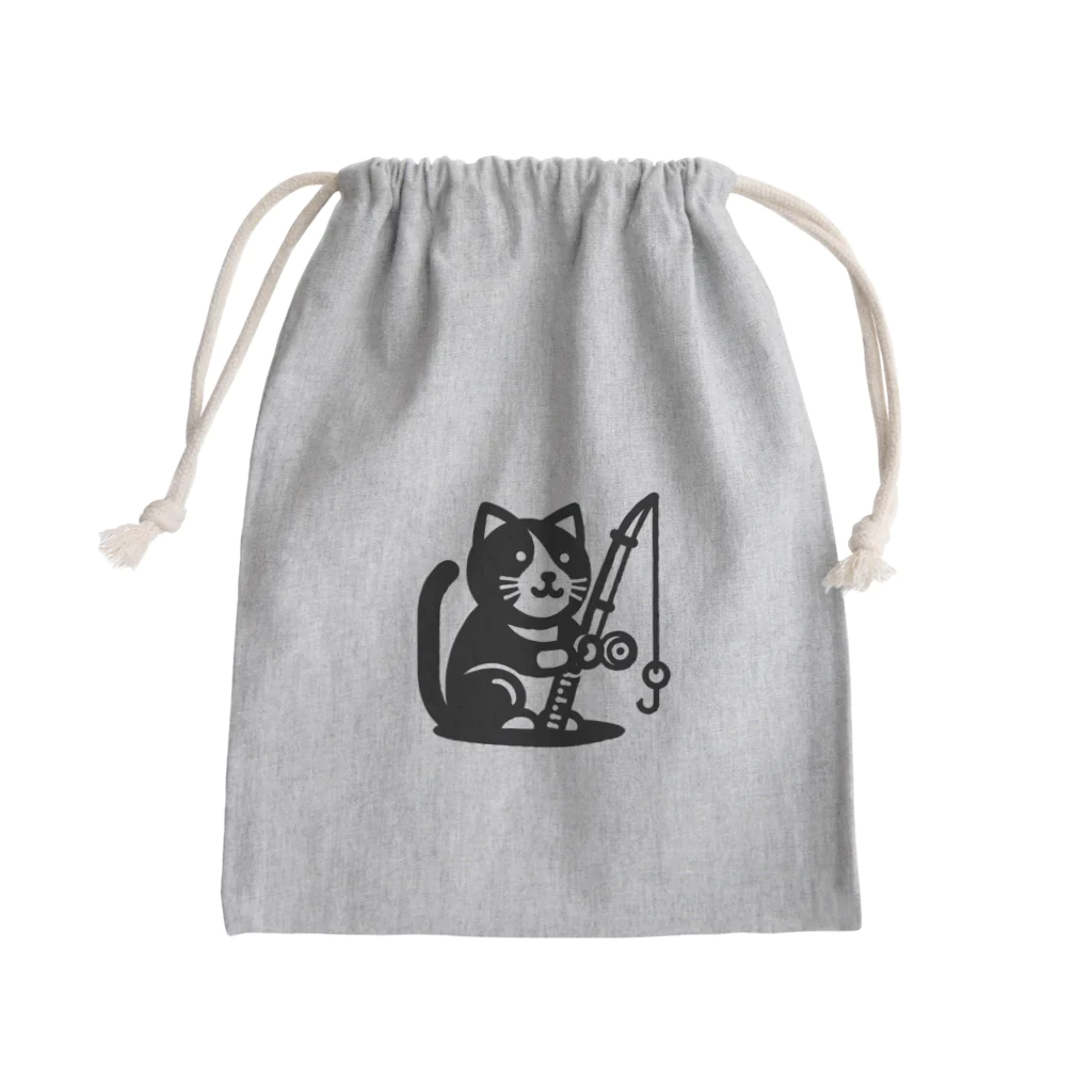 fish-man13の釣り猫 Mini Drawstring Bag