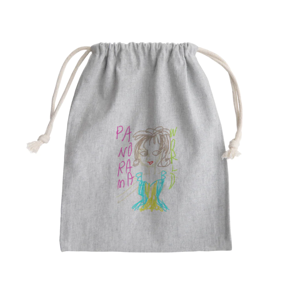 panoramaworldのPANOちゃん Mini Drawstring Bag