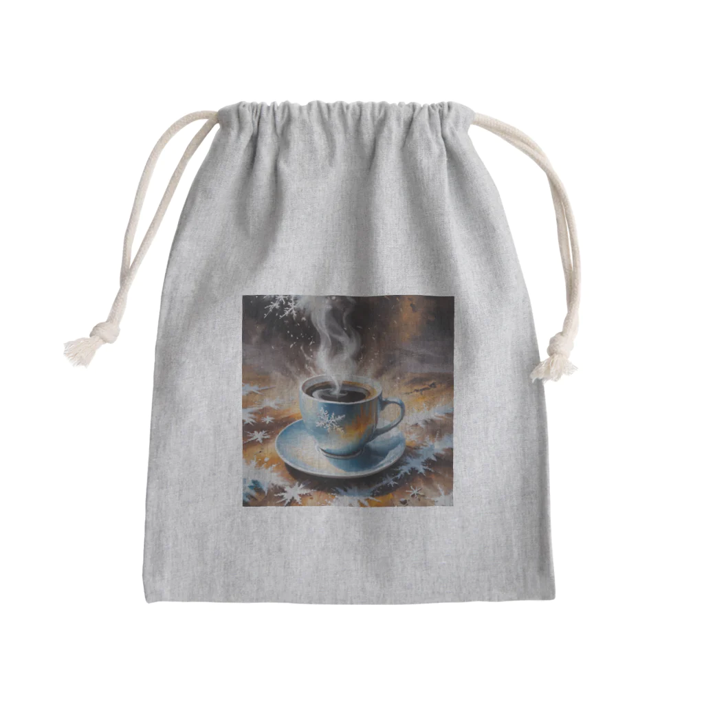 OTIRUBUTUBUTUのつめたい？あったかい？コーヒー Mini Drawstring Bag