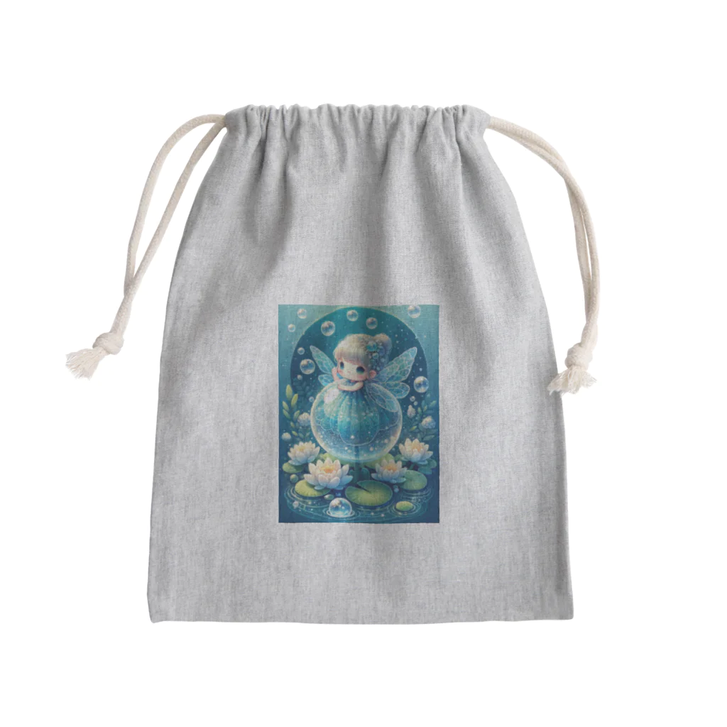 miuhaduの「水辺の妖精の輝き」 Mini Drawstring Bag