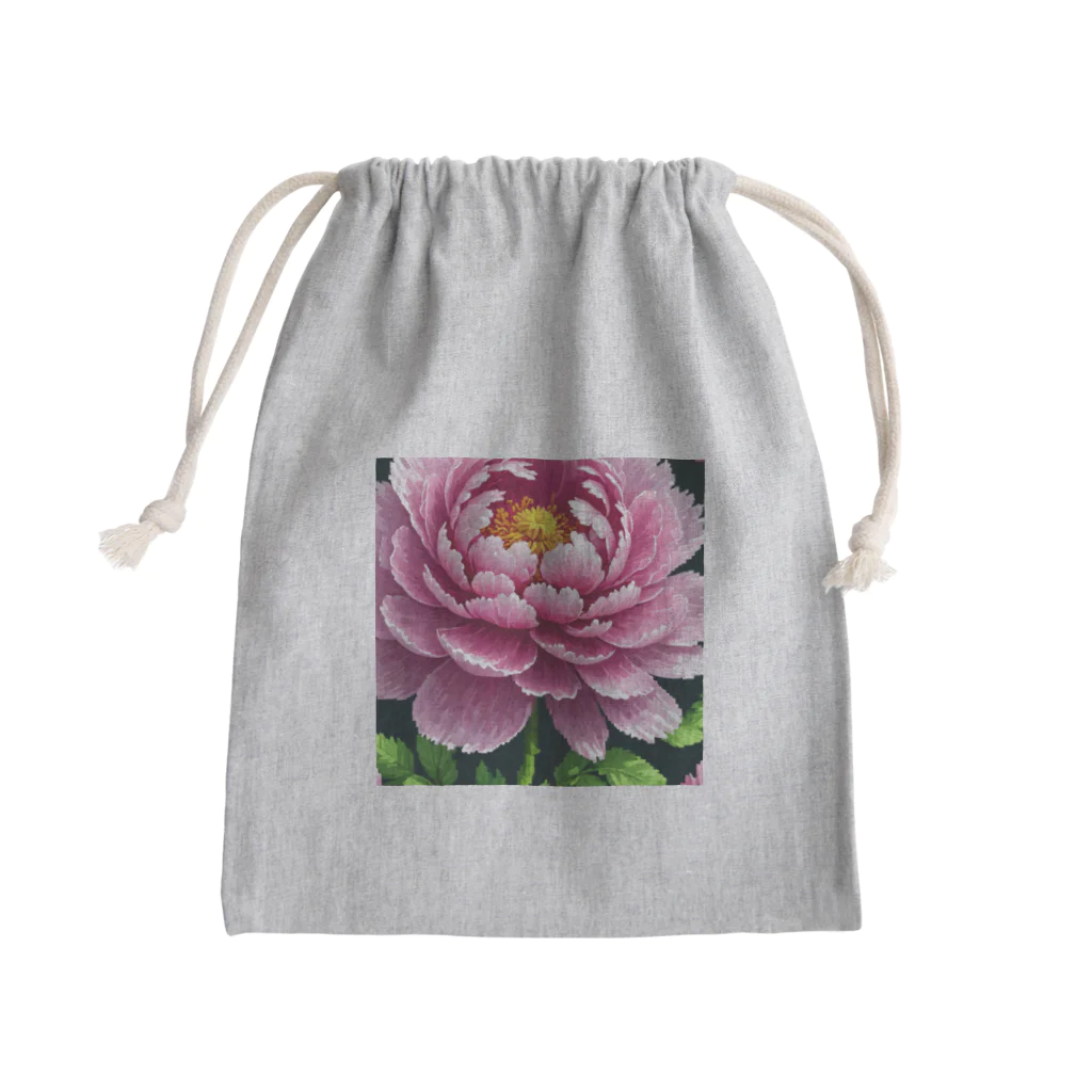 yukki1975のピクセルアートの5月_芍薬 Mini Drawstring Bag