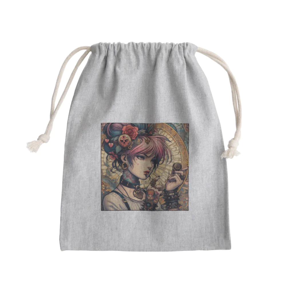 riarioのピンク Mini Drawstring Bag