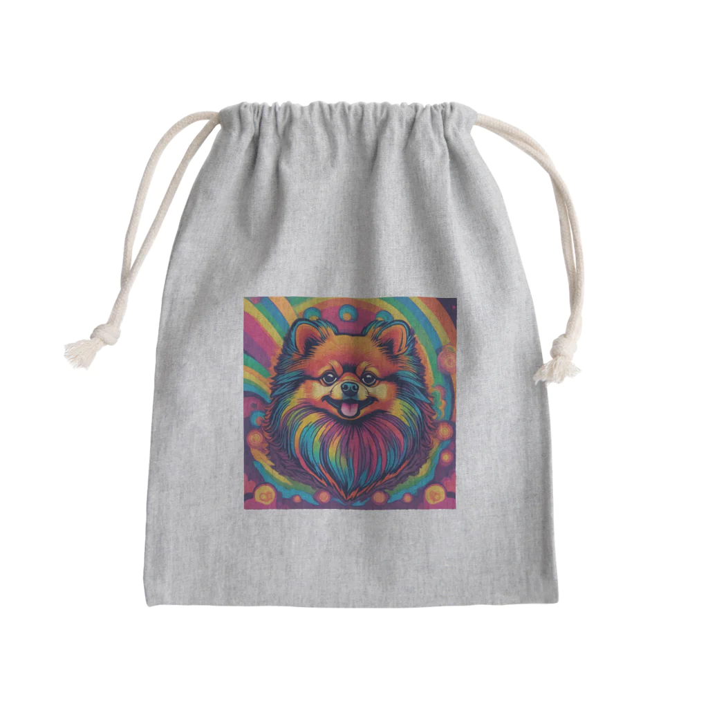 BowMeowのポメラニアンNo.2 Mini Drawstring Bag