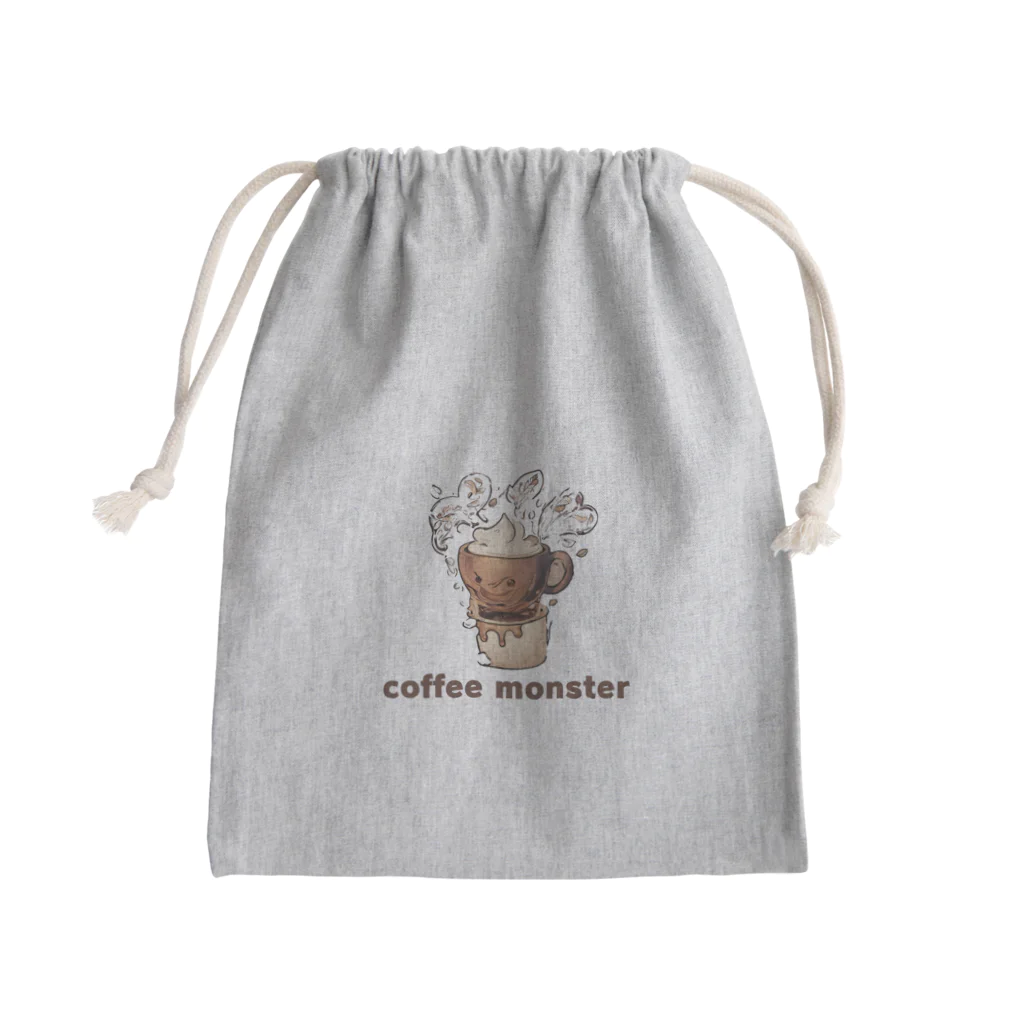 leisurely_lifeのCoffee Monster Java Mini Drawstring Bag