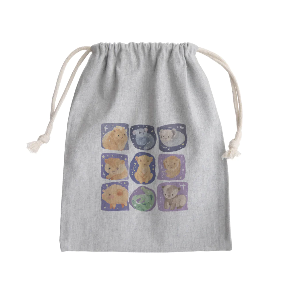 ☆☆☆のキュートな干支 Mini Drawstring Bag