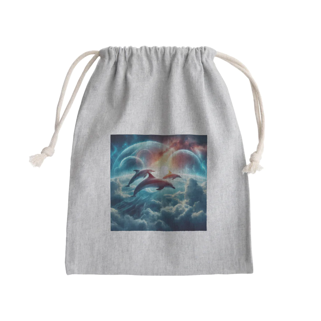 Mangetu2024の宇宙海（イルカ） Mini Drawstring Bag