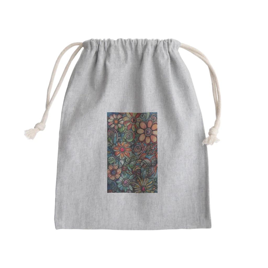 癒し屋（iyashiya）のFlowers１ Mini Drawstring Bag