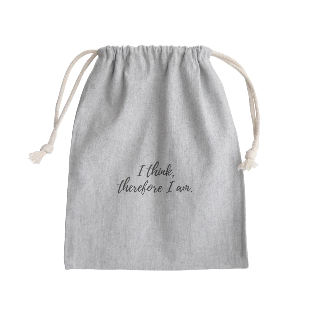 ovrtkの思考することで自分の存在を確認する Mini Drawstring Bag