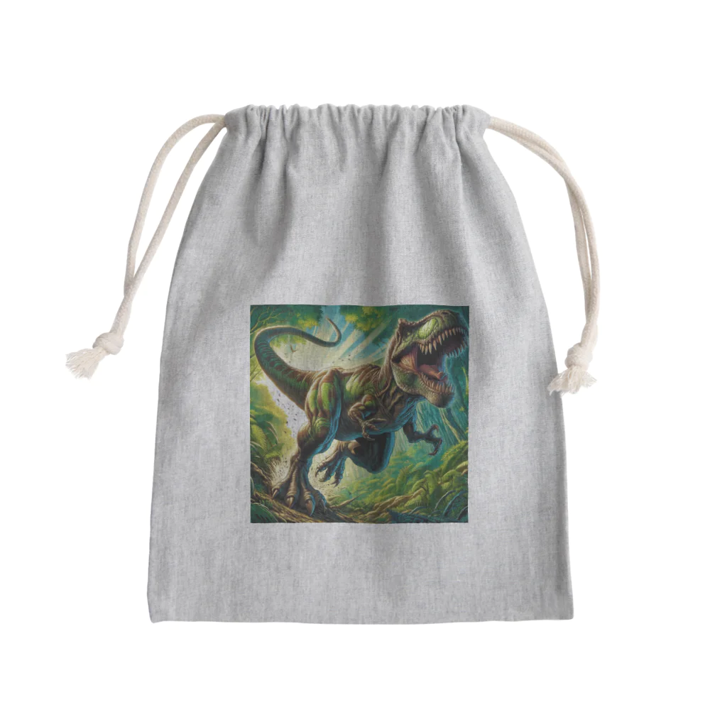 dinosaur_brothersのりあるティラノ① Mini Drawstring Bag