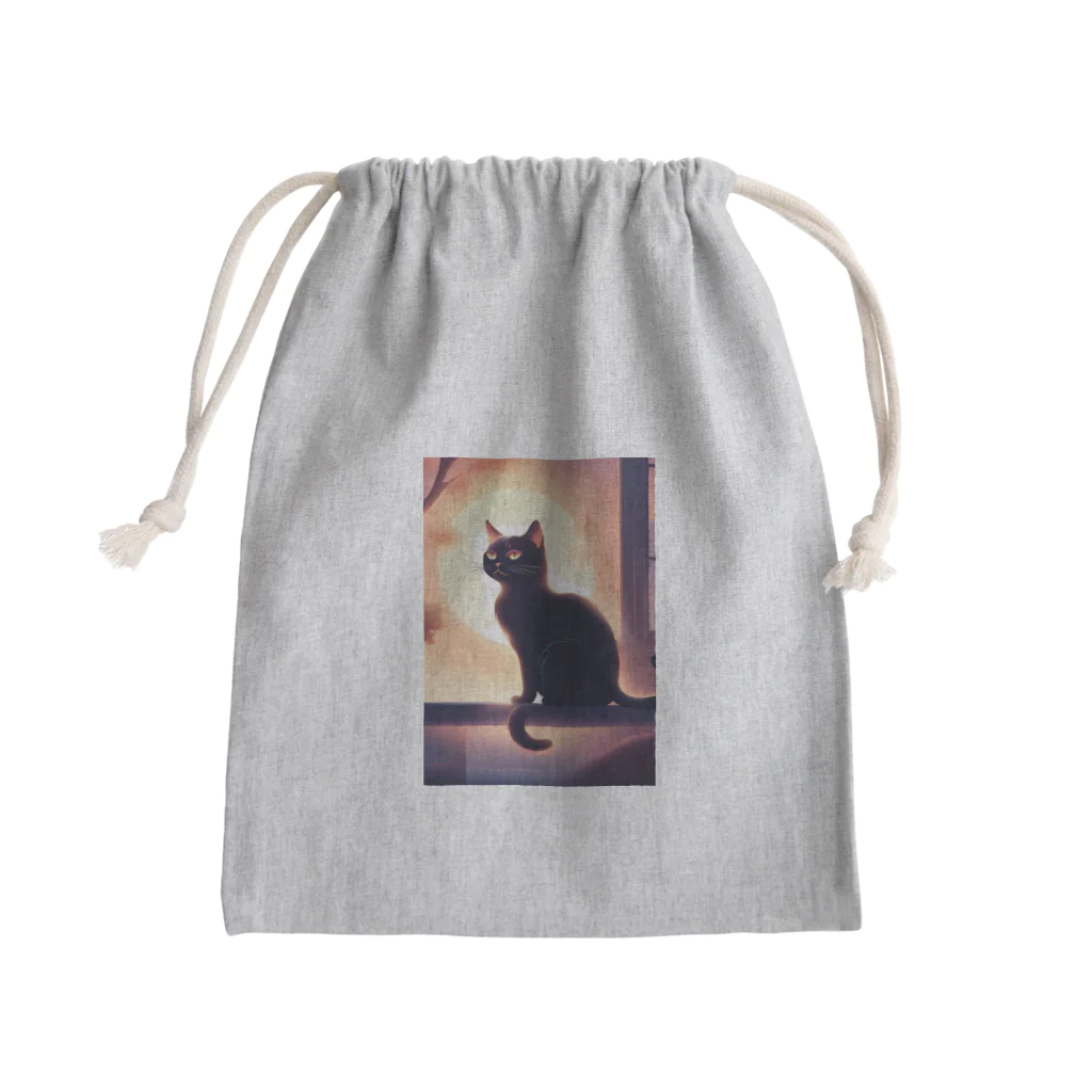 Considerate kitty shopの思いやり猫ちゃん Mini Drawstring Bag