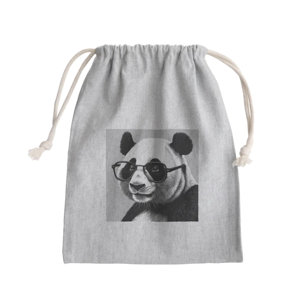 よもぎだいふくのかっこいいパンダグッズ Mini Drawstring Bag