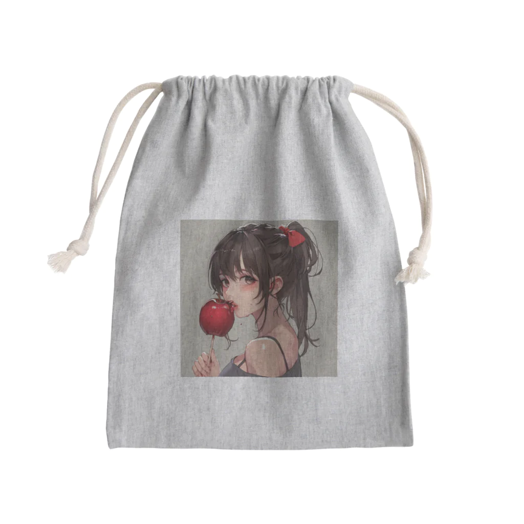 AQUAMETAVERSEのリンゴ飴娘　Tomoe bb 2712 Mini Drawstring Bag