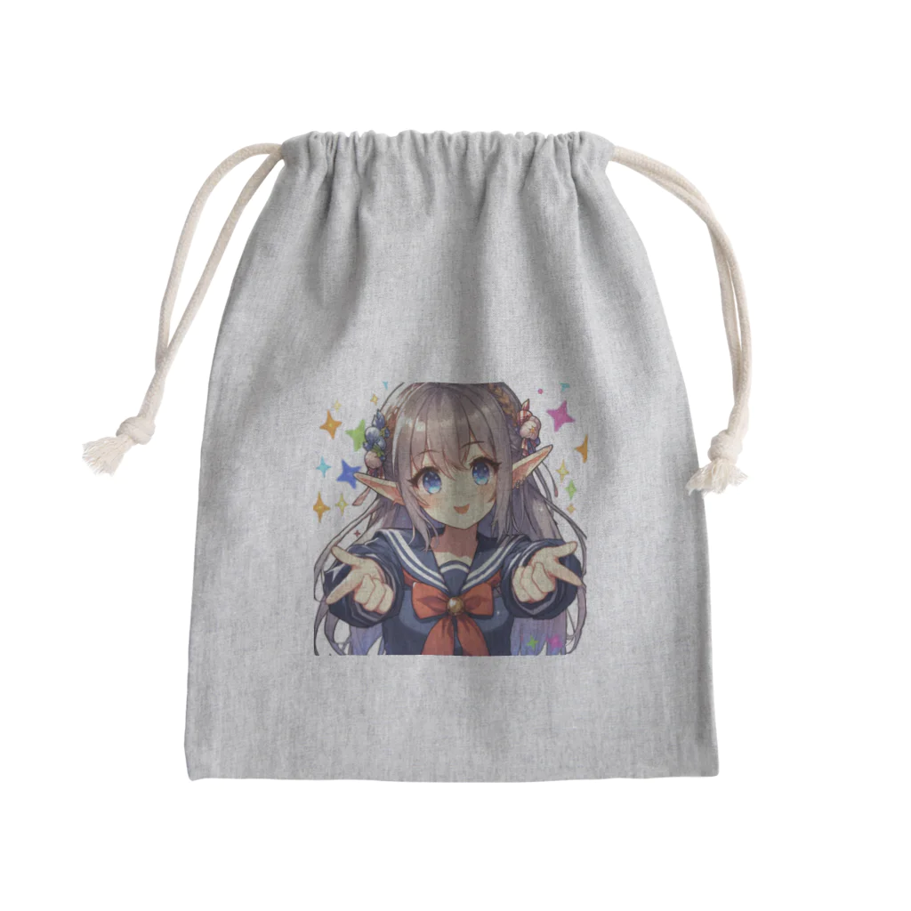 aaammmamのエルフ　美少女　セーラー服　アイドル Mini Drawstring Bag