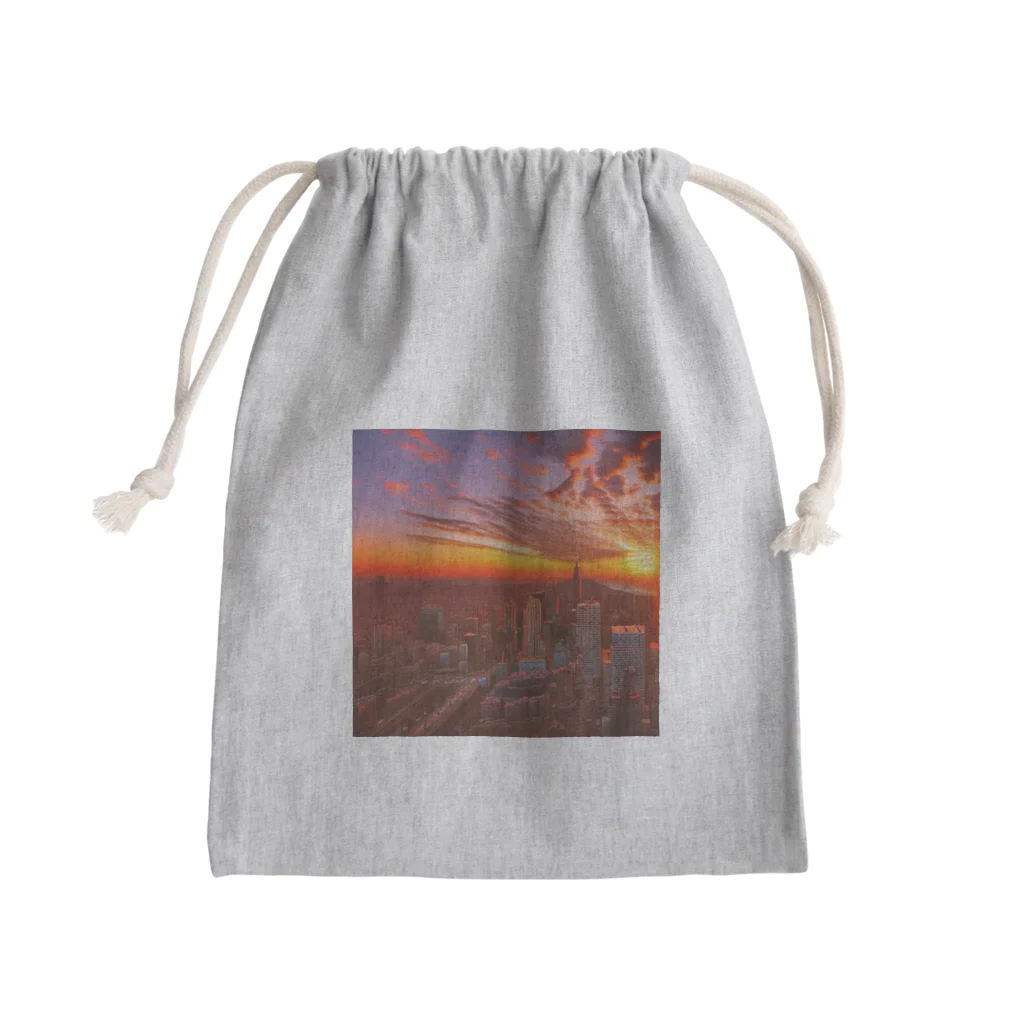 Rパンダ屋の「都会風景」グッズ Mini Drawstring Bag