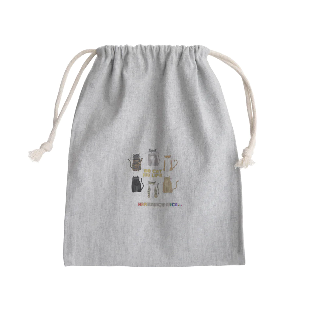 暁projectのNO CAT NO LIFE Mini Drawstring Bag