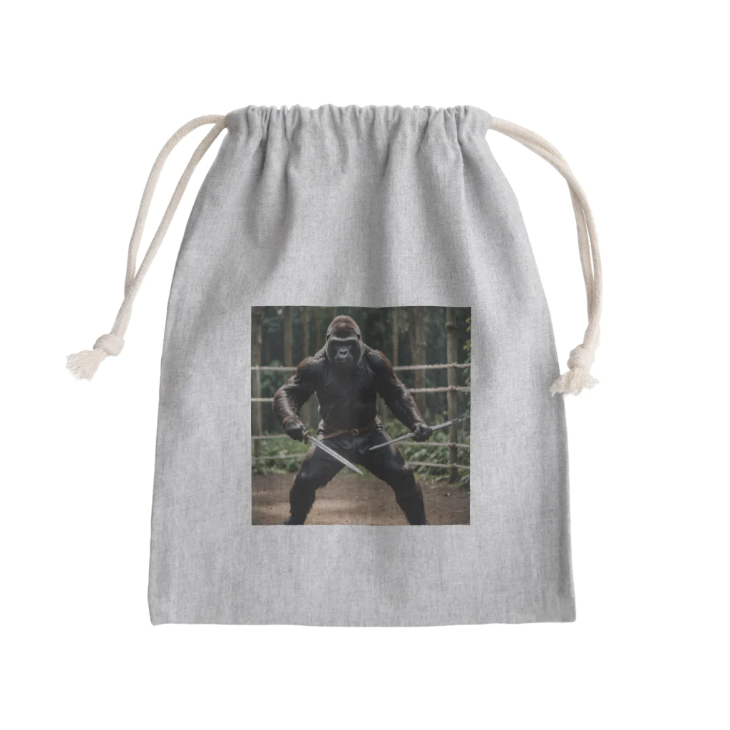 WildRiceの狂戦士ゴリラ Mini Drawstring Bag