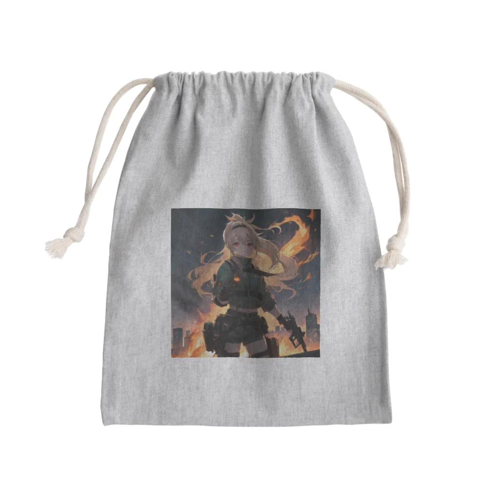 rn425の戦場の少女 Mini Drawstring Bag