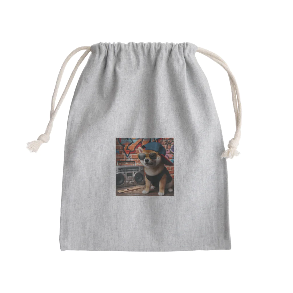 _ilka_の柴犬のヒップホップ Mini Drawstring Bag