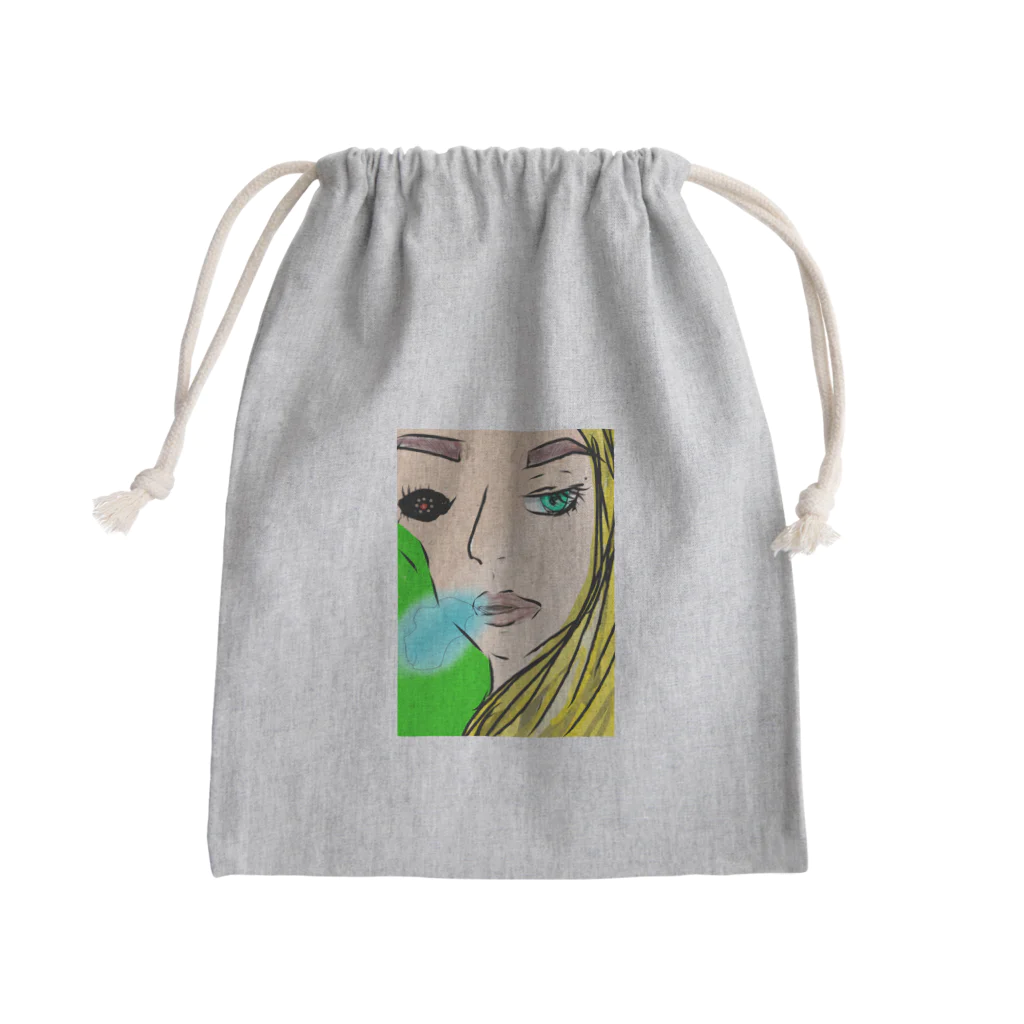 CECILのblonde Mini Drawstring Bag