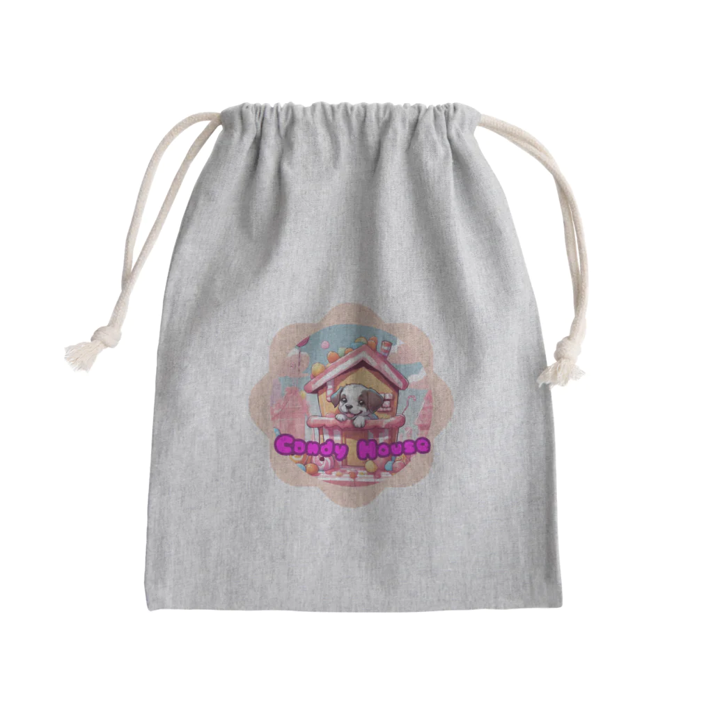 AoBa create【あおくり】のCandy House🐶 Mini Drawstring Bag