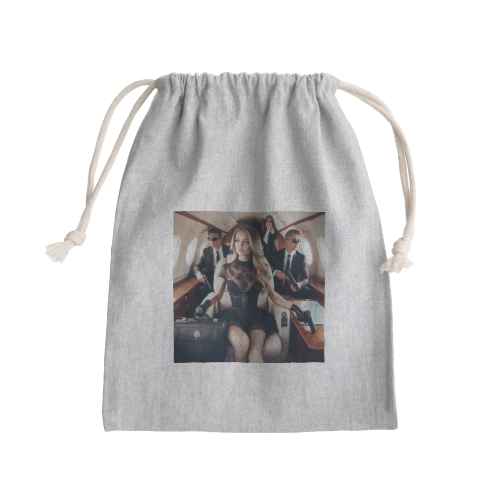 SWQAの女BOSS Mini Drawstring Bag