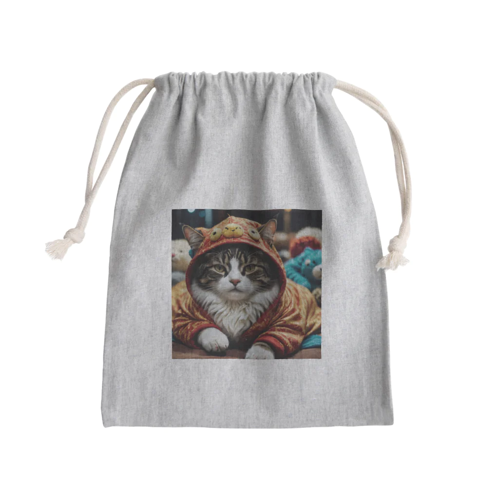 jaguar3の着ぐるみだニャン　猫 Mini Drawstring Bag