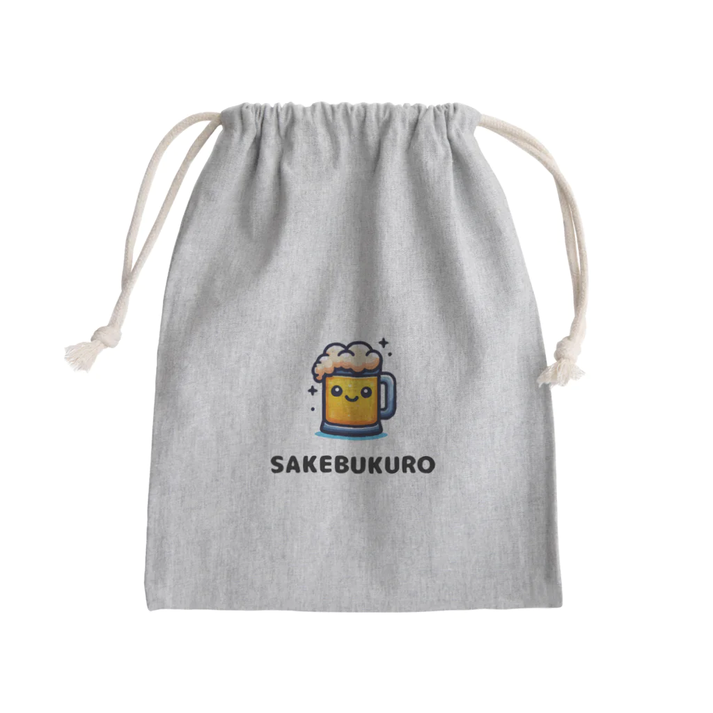 rui010のSAKEBUKUROくん Mini Drawstring Bag