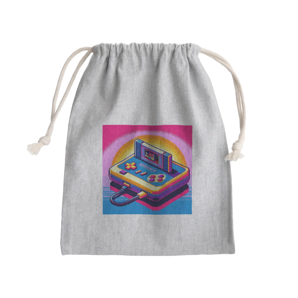 ドット職人のピクセルアート　レトロゲーム Mini Drawstring Bag