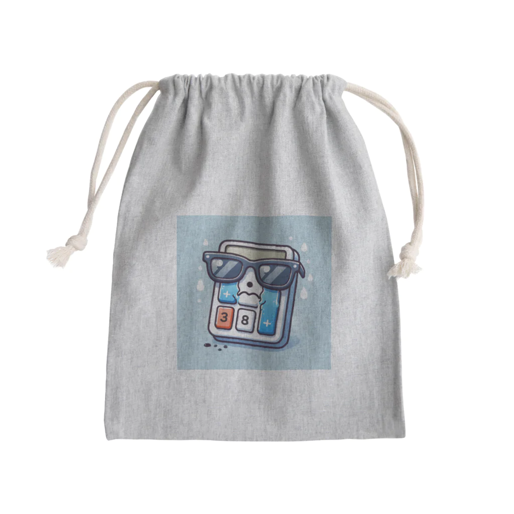 KIglassesの泣き顔の計算機サングラス！ Mini Drawstring Bag