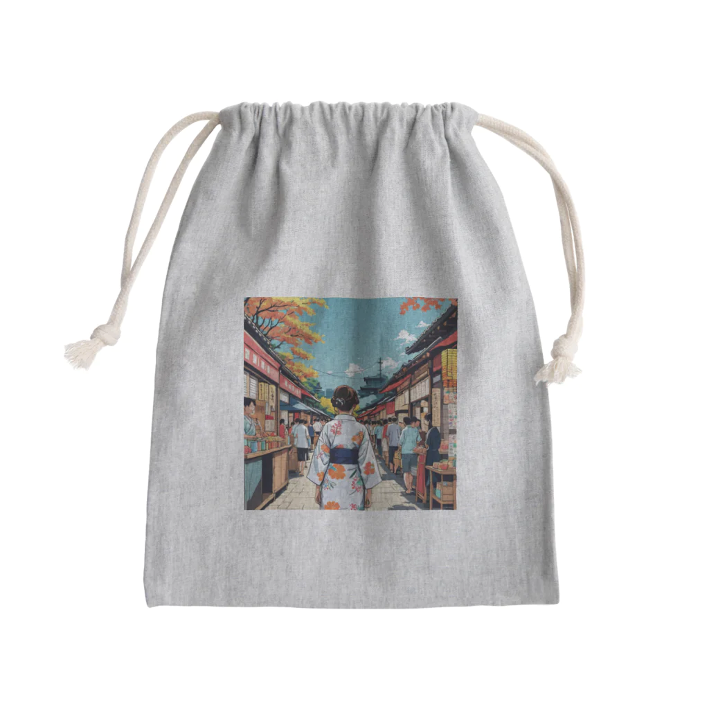 noiSutoaの浴衣 Mini Drawstring Bag