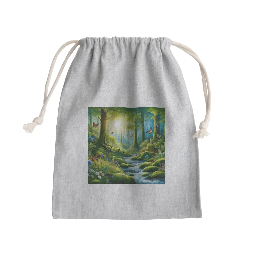 Rパンダ屋の「幻想的な森」グッズ Mini Drawstring Bag