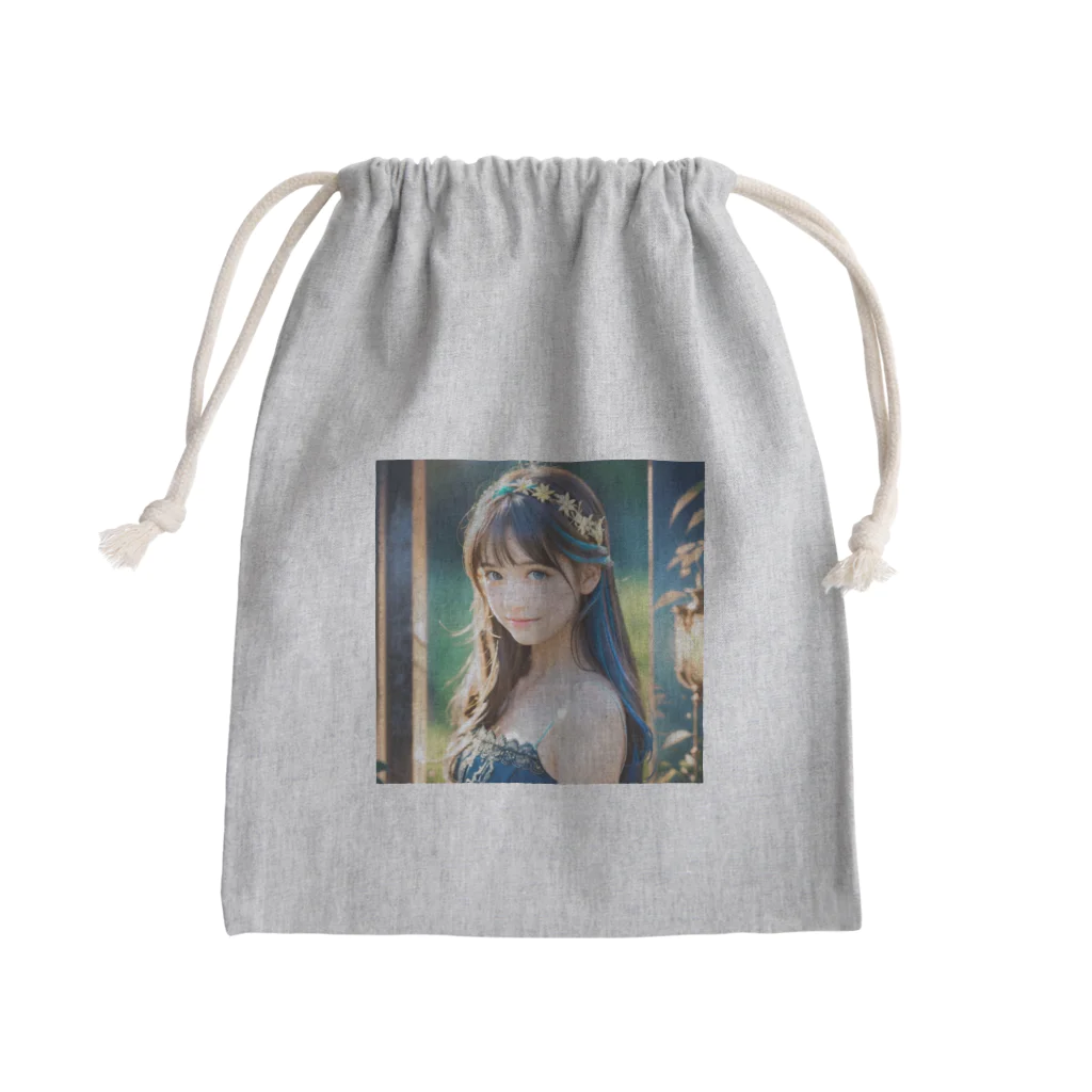 終わらない夢🌈の美しい少女✨ Mini Drawstring Bag