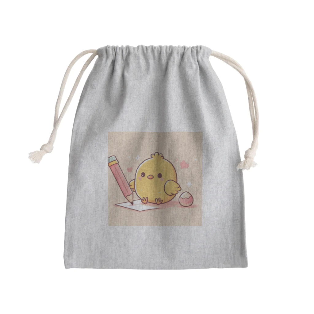 アニマルパラダイスのかわいいヒヨコちゃん Mini Drawstring Bag