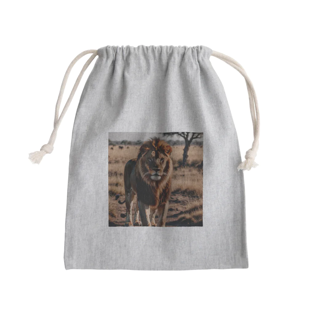 きんにくゆうたろうのサバンナのライオン Mini Drawstring Bag