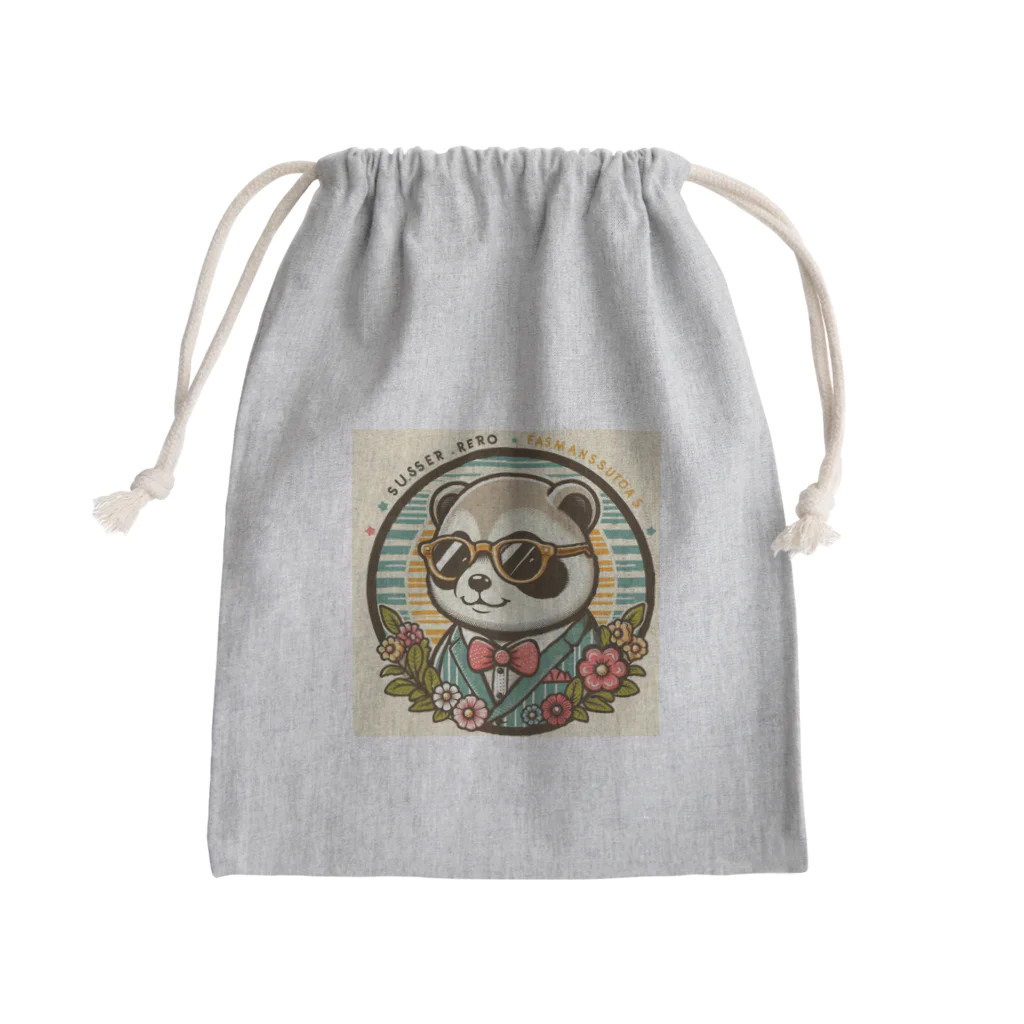 KAWAII SHOPのOSHARE RACCOON きんちゃく