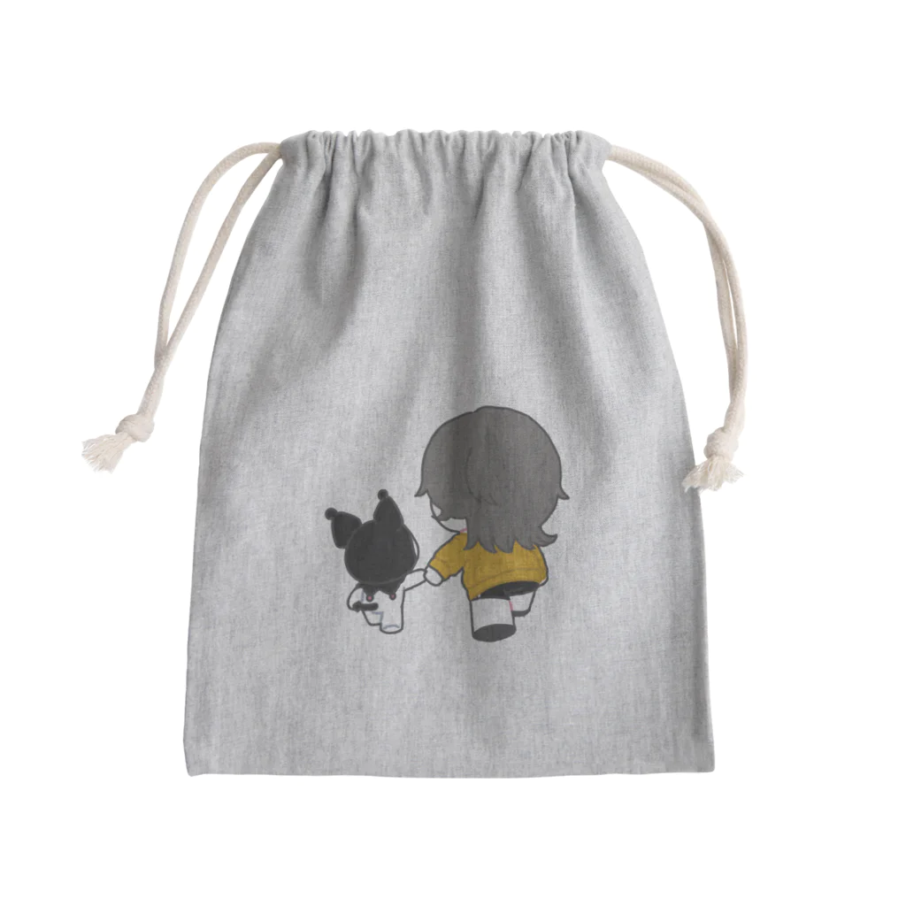 みさきさんのお店屋の【常設】汚部屋のみさきさん なかよしさんぽ Mini Drawstring Bag