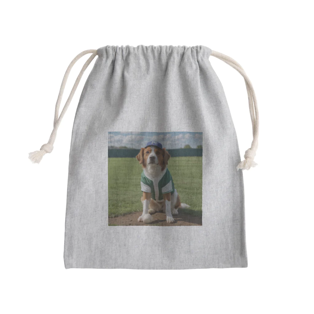 ぽめさくの犬野球 Mini Drawstring Bag