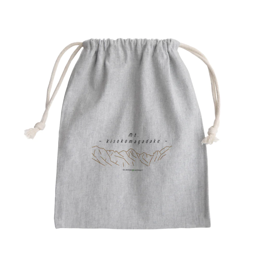 CLOVER🍀EFFECTの木曽駒ヶ岳 Mini Drawstring Bag