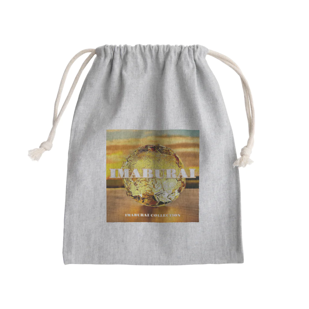 IMABURAIの金箔のボタン Mini Drawstring Bag