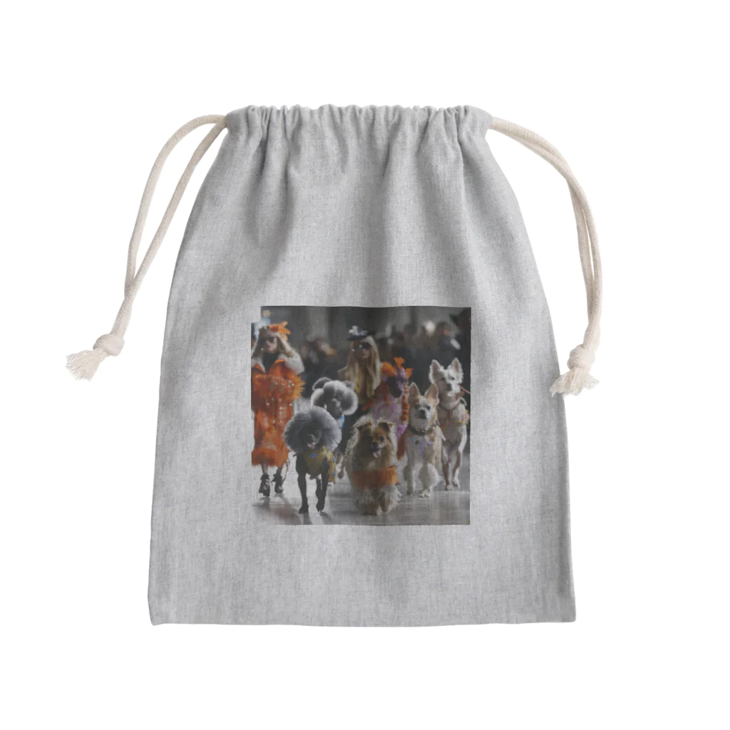 AQUAMETAVERSEのオシャレワンちゃん・パリコレ　Tomoe bb 2712 Mini Drawstring Bag