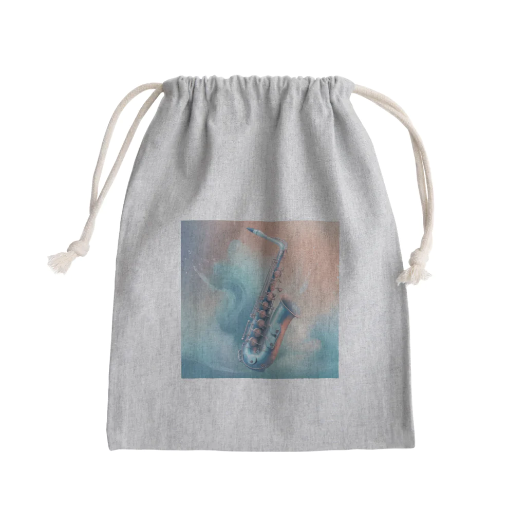 chan-takehaniのサファイアブルーの旋律 Mini Drawstring Bag