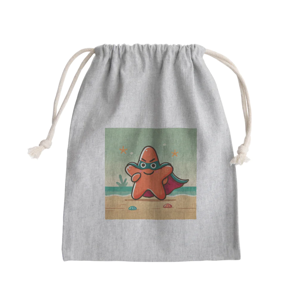 海の幸のヒトデヴィラン Mini Drawstring Bag