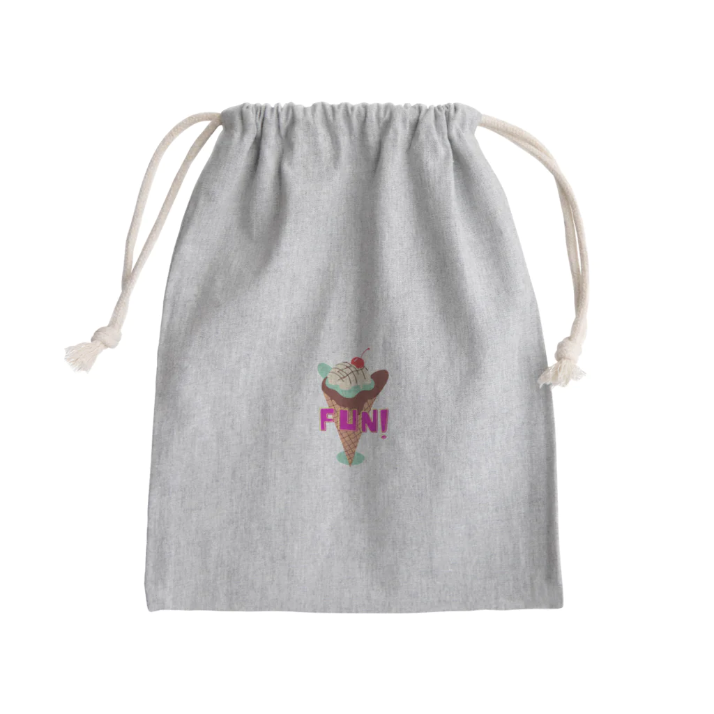 fun fikaのfun！チョコミントアイス Mini Drawstring Bag