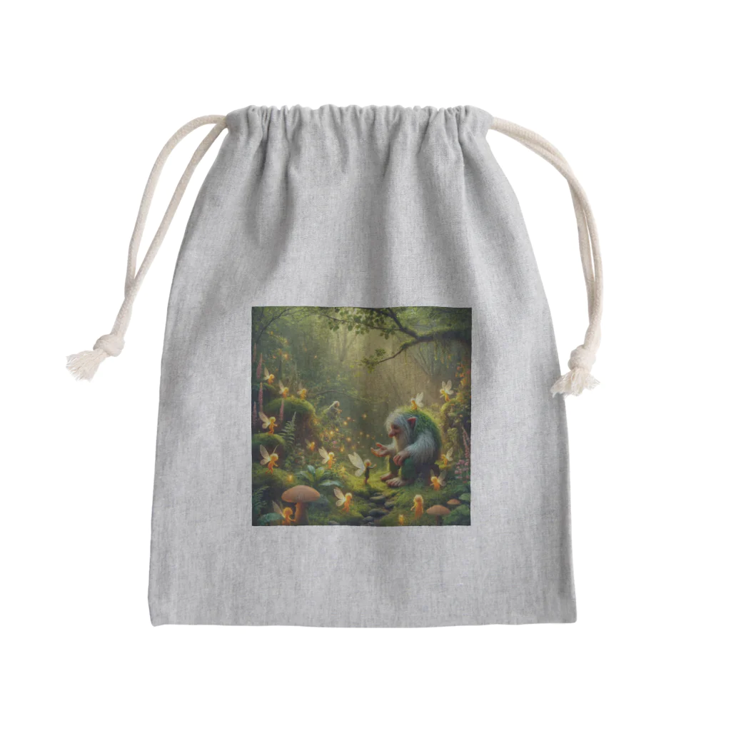 おしゃまんべのトロルが守る世界 Mini Drawstring Bag