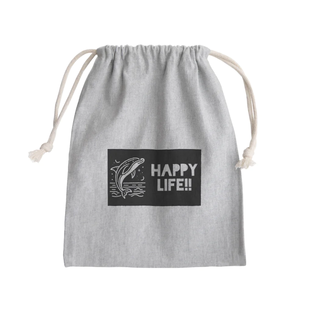 RIKUPANDAのHAPPY LIFE!! Mini Drawstring Bag