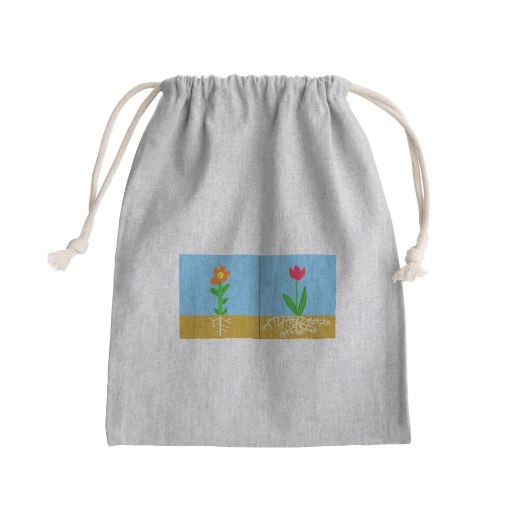 はるんるんの双子さんと単子さん Mini Drawstring Bag